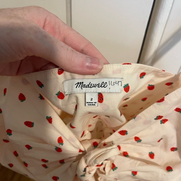 Strawberry Spaghetti Strap babydoll top - Picture 4 of 7